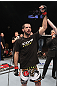 LAS VEGAS, NV - FEBRUARY 04:  Matt Brown is declared the winner in his fight against Chris Cope during the UFC 143 event at Mandalay Bay Events Center on February 4, 2012 in Las Vegas, Nevada.  (Photo by Nick Laham/Zuffa LLC/Zuffa LLC via Getty Images) *** Local Caption *** Matt Brown