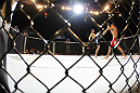 LAS VEGAS - FEBRUARY 04:  Carlos Condit (left) kicks Nick Diaz during the UFC 143 event at Mandalay Bay Events Center on February 4, 2012 in Las Vegas, Nevada.  (Photo by Nick Laham/Zuffa LLC/Zuffa LLC via Getty Images) *** Local Caption *** Carlos Condit; Nick Diaz