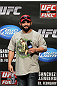 OMAHA, NE - FEBRUARY 14:  UFC fighter Johny Hendricks interacts with fans during a Q&A session before the UFC on FUEL TV weigh in event at Omaha Civic Auditorium on February 14, 2012 in Omaha, Nebraska.  (Photo by Josh Hedges/Zuffa LLC/Zuffa LLC via Getty Images) *** Local Caption *** Johny Hendricks