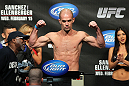 OMAHA, NE - FEBRUARY 14:  Bernardo Magalhaes weighs in during the UFC on FUEL TV weigh in event at Omaha Civic Auditorium on February 14, 2012 in Omaha, Nebraska.  (Photo by Josh Hedges/Zuffa LLC/Zuffa LLC via Getty Images) *** Local Caption *** Bernardo Magalhaes