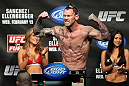 OMAHA, NE - FEBRUARY 14:  Sean Loeffler weighs in during the UFC on FUEL TV weigh in event at Omaha Civic Auditorium on February 14, 2012 in Omaha, Nebraska.  (Photo by Josh Hedges/Zuffa LLC/Zuffa LLC via Getty Images) *** Local Caption *** Sean Loeffler