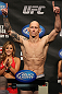 OMAHA, NE - FEBRUARY 14:  Buddy Roberts weighs in during the UFC on FUEL TV weigh in event at Omaha Civic Auditorium on February 14, 2012 in Omaha, Nebraska.  (Photo by Josh Hedges/Zuffa LLC/Zuffa LLC via Getty Images) *** Local Caption *** Buddy Roberts