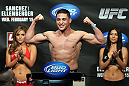 OMAHA, NE - FEBRUARY 14:  Diego Sanchez weighs in during the UFC on FUEL TV weigh in event at Omaha Civic Auditorium on February 14, 2012 in Omaha, Nebraska.  (Photo by Josh Hedges/Zuffa LLC/Zuffa LLC via Getty Images) *** Local Caption *** Diego Sanchez