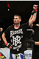 OMAHA, NE - FEBRUARY 15:  Tim Means reacts after defeating Bernardo Magalhaes during the UFC on FUEL TV event at Omaha Civic Auditorium on February 15, 2012 in Omaha, Nebraska.  (Photo by Josh Hedges/Zuffa LLC/Zuffa LLC via Getty Images) *** Local Caption *** Tim Means