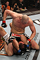 OMAHA, NE - FEBRUARY 15:  <<enter caption here>> during the UFC on FUEL TV event at Omaha Civic Auditorium on February 15, 2012 in Omaha, Nebraska.  (Photo by Josh Hedges/Zuffa LLC/Zuffa LLC via Getty Images) *** Local Caption *** Stefan Struve; Dave Herman