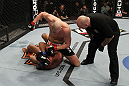 OMAHA, NE - FEBRUARY 15:  <<enter caption here>> during the UFC on FUEL TV event at Omaha Civic Auditorium on February 15, 2012 in Omaha, Nebraska.  (Photo by Josh Hedges/Zuffa LLC/Zuffa LLC via Getty Images) *** Local Caption *** Stefan Struve; Dave Herman