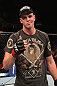 OMAHA, NE - FEBRUARY 15:  Stefan Struve reacts after his victory over Dave Herman during the UFC on FUEL TV event at Omaha Civic Auditorium on February 15, 2012 in Omaha, Nebraska.  (Photo by Josh Hedges/Zuffa LLC/Zuffa LLC via Getty Images) *** Local Caption *** Stefan Struve