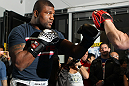 TOKYO, JAPAN - FEBRUARY 22:  Quinton "Rampage" Jackson works out for the media during the UFC 144 open workouts at Gold's Gym on February 22, 2012 in Tokyo, Japan.  (Photo by Josh Hedges/Zuffa LLC/Zuffa LLC via Getty Images) *** Local Caption *** Quinton Jackson