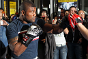 TOKYO, JAPAN - FEBRUARY 22:  Quinton "Rampage" Jackson works out for the media during the UFC 144 open workouts at Gold's Gym on February 22, 2012 in Tokyo, Japan.  (Photo by Josh Hedges/Zuffa LLC/Zuffa LLC via Getty Images) *** Local Caption *** Quinton Jackson