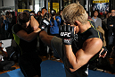 TOKYO, JAPAN - FEBRUARY 22:  Yoshihiro Akiyama works out for the media during the UFC 144 open workouts at Gold's Gym on February 22, 2012 in Tokyo, Japan.  (Photo by Josh Hedges/Zuffa LLC/Zuffa LLC via Getty Images) *** Local Caption *** Yoshihiro Akiyama