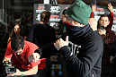 TOKYO, JAPAN - FEBRUARY 22:  Takanori Gomi works out for the media during the UFC 144 open workouts at Gold's Gym on February 22, 2012 in Tokyo, Japan.  (Photo by Josh Hedges/Zuffa LLC/Zuffa LLC via Getty Images) *** Local Caption *** Takanori Gomi