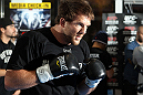 TOKYO, JAPAN - FEBRUARY 22:  Ryan Bader works out for the media during the UFC 144 open workouts at Gold's Gym on February 22, 2012 in Tokyo, Japan.  (Photo by Josh Hedges/Zuffa LLC/Zuffa LLC via Getty Images) *** Local Caption *** Ryan Bader