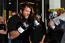 TOKYO, JAPAN - FEBRUARY 22:  Ryan Bader works out for the media during the UFC 144 open workouts at Gold's Gym on February 22, 2012 in Tokyo, Japan.  (Photo by Josh Hedges/Zuffa LLC/Zuffa LLC via Getty Images) *** Local Caption *** Ryan Bader