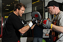 TOKYO, JAPAN - FEBRUARY 22:  Ryan Bader works out for the media during the UFC 144 open workouts at Gold's Gym on February 22, 2012 in Tokyo, Japan.  (Photo by Josh Hedges/Zuffa LLC/Zuffa LLC via Getty Images) *** Local Caption *** Ryan Bader