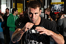 TOKYO, JAPAN - FEBRUARY 22:  Jake Shields works out for the media during the UFC 144 open workouts at Gold's Gym on February 22, 2012 in Tokyo, Japan.  (Photo by Josh Hedges/Zuffa LLC/Zuffa LLC via Getty Images) *** Local Caption *** Jake Shields