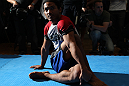 TOKYO, JAPAN - FEBRUARY 22:  Benson Henderson works out for the media during the UFC 144 open workouts at Gold's Gym on February 22, 2012 in Tokyo, Japan.  (Photo by Josh Hedges/Zuffa LLC/Zuffa LLC via Getty Images) *** Local Caption *** Benson Henderson