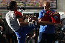 TOKYO, JAPAN - FEBRUARY 22:  Benson Henderson works out for the media during the UFC 144 open workouts at Gold's Gym on February 22, 2012 in Tokyo, Japan.  (Photo by Josh Hedges/Zuffa LLC/Zuffa LLC via Getty Images) *** Local Caption *** Benson Henderson
