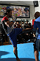 TOKYO, JAPAN - FEBRUARY 22:  Benson Henderson works out for the media during the UFC 144 open workouts at Gold's Gym on February 22, 2012 in Tokyo, Japan.  (Photo by Josh Hedges/Zuffa LLC/Zuffa LLC via Getty Images) *** Local Caption *** Benson Henderson
