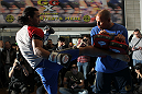 TOKYO, JAPAN - FEBRUARY 22:  Benson Henderson works out for the media during the UFC 144 open workouts at Gold's Gym on February 22, 2012 in Tokyo, Japan.  (Photo by Josh Hedges/Zuffa LLC/Zuffa LLC via Getty Images) *** Local Caption *** Benson Henderson