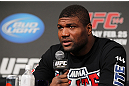 TOKYO, JAPAN - FEBRUARY 23:  Quinton "Rampage" Jackson attends the final UFC 144 pre-fight press conference at the Ritz-Carlton Hotel on February 23, 2012 in Tokyo, Japan.  (Photo by Josh Hedges/Zuffa LLC/Zuffa LLC via Getty Images) *** Local Caption *** Quinton Jackson