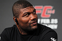 TOKYO, JAPAN - FEBRUARY 23:  Quinton "Rampage" Jackson attends the final UFC 144 pre-fight press conference at the Ritz-Carlton Hotel on February 23, 2012 in Tokyo, Japan.  (Photo by Josh Hedges/Zuffa LLC/Zuffa LLC via Getty Images) *** Local Caption *** Quinton Jackson