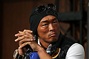 TOKYO, JAPAN - FEBRUARY 23:  Yoshihiro Akiyama attends the final UFC 144 pre-fight press conference at the Ritz-Carlton Hotel on February 23, 2012 in Tokyo, Japan.  (Photo by Josh Hedges/Zuffa LLC/Zuffa LLC via Getty Images) *** Local Caption *** Yoshihiro Akiyama