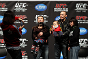 SAITAMA, JAPAN - FEBRUARY 25:  UFC Welterweight Champion Georges St-Pierre poses for photos with fans before the official UFC 144 weigh in at the Saitama Super Arena on February 25, 2012 in Saitama, Japan.  (Photo by Josh Hedges/Zuffa LLC/Zuffa LLC via Getty Images) *** Local Caption *** Georges St-Pierre