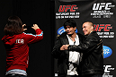 SAITAMA, JAPAN - FEBRUARY 25:  UFC Welterweight Champion Georges St-Pierre poses for photos with fans before the official UFC 144 weigh in at the Saitama Super Arena on February 25, 2012 in Saitama, Japan.  (Photo by Josh Hedges/Zuffa LLC/Zuffa LLC via Getty Images) *** Local Caption *** Georges St-Pierre