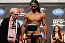 SAITAMA, JAPAN - FEBRUARY 25:  UFC Lightweight title challenger Benson Henderson weighs in during the official UFC 144 weigh in at the Saitama Super Arena on February 25, 2012 in Saitama, Japan.  (Photo by Josh Hedges/Zuffa LLC/Zuffa LLC via Getty Images) *** Local Caption *** Benson Henderson