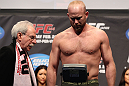 SAITAMA, JAPAN - FEBRUARY 25:  Tim Boetsch weighs in during the official UFC 144 weigh in at the Saitama Super Arena on February 25, 2012 in Saitama, Japan.  (Photo by Josh Hedges/Zuffa LLC/Zuffa LLC via Getty Images) *** Local Caption *** Tim Boetsch