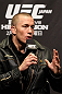 SAITAMA, JAPAN - FEBRUARY 25:  UFC Welterweight Champion Georges St-Pierre takes part in a Q&A session before the official UFC 144 weigh in at the Saitama Super Arena on February 25, 2012 in Saitama, Japan.  (Photo by Josh Hedges/Zuffa LLC/Zuffa LLC via Getty Images) *** Local Caption *** Georges St-Pierre