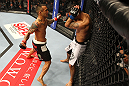 SAITAMA, JAPAN - FEBRUARY 26:  (L-R) Norifumi "Kid" Yamamoto punches Vaughn Lee during the UFC 144 event at Saitama Super Arena on February 26, 2012 in Saitama, Japan.  (Photo by Al Bello/Zuffa LLC/Zuffa LLC via Getty Images) *** Local Caption *** Norifumi Yamamoto; Vaughn Lee