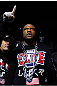 SAITAMA, JAPAN - FEBRUARY 26:  Quinton "Rampage" Jackson enters the arena before his bout against Ryan Bader during the UFC 144 event at Saitama Super Arena on February 26, 2012 in Saitama, Japan.  (Photo by Al Bello/Zuffa LLC/Zuffa LLC via Getty Images) *** Local Caption *** Quinton Jackson