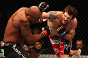 SAITAMA, JAPAN - FEBRUARY 26:  (R-L) Ryan Bader punches Quinton "Rampage" Jackson during the UFC 144 event at Saitama Super Arena on February 26, 2012 in Saitama, Japan.  (Photo by Al Bello/Zuffa LLC/Zuffa LLC via Getty Images) *** Local Caption *** Quinton Jackson; Ryan Bader
