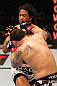 SAITAMA, JAPAN - FEBRUARY 26:  (R-L) Frankie Edgar punches Benson Henderson during the UFC 144 event at Saitama Super Arena on February 26, 2012 in Saitama, Japan.  (Photo by Al Bello/Zuffa LLC/Zuffa LLC via Getty Images) *** Local Caption *** Frankie Edgar; Benson Henderson