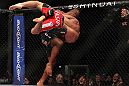 SAITAMA, JAPAN - FEBRUARY 26:  (L-R) Quinton "Rampage" Jackson slams Ryan Bader during the UFC 144 event at Saitama Super Arena on February 26, 2012 in Saitama, Japan.  (Photo by Josh Hedges/Zuffa LLC/Zuffa LLC via Getty Images) *** Local Caption *** Quinton Jackson; Ryan Bader