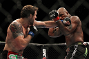 SAITAMA, JAPAN - FEBRUARY 26:  (L-R) Ryan Bader punches Quinton "Rampage" Jackson during the UFC 144 event at Saitama Super Arena on February 26, 2012 in Saitama, Japan.  (Photo by Josh Hedges/Zuffa LLC/Zuffa LLC via Getty Images) *** Local Caption *** Quinton Jackson; Ryan Bader