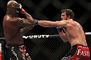 SAITAMA, JAPAN - FEBRUARY 26:  (R-L) Ryan Bader punches Quinton "Rampage" Jackson during the UFC 144 event at Saitama Super Arena on February 26, 2012 in Saitama, Japan.  (Photo by Josh Hedges/Zuffa LLC/Zuffa LLC via Getty Images) *** Local Caption *** Quinton Jackson; Ryan Bader