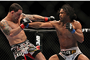SAITAMA, JAPAN - FEBRUARY 26:  (R-L) Benson Henderson punches Frankie Edgar during the UFC 144 event at Saitama Super Arena on February 26, 2012 in Saitama, Japan.  (Photo by Josh Hedges/Zuffa LLC/Zuffa LLC via Getty Images) *** Local Caption *** Frankie Edgar; Benson Henderson