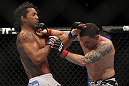 SAITAMA, JAPAN - FEBRUARY 26:  (R-L) Frankie Edgar punches Benson Henderson during the UFC 144 event at Saitama Super Arena on February 26, 2012 in Saitama, Japan.  (Photo by Josh Hedges/Zuffa LLC/Zuffa LLC via Getty Images) *** Local Caption *** Frankie Edgar; Benson Henderson