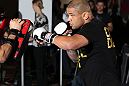 SYDNEY, AUSTRALIA - FEBRUARY 28:  Thiago Alves works out for the media during the UFC on FX open workouts at the Star Casino on February 28, 2012 in Sydney, Australia.  (Photo by Josh Hedges/Zuffa LLC/Zuffa LLC via Getty Images) *** Local Caption *** Thiago Alves