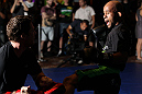 SYDNEY, AUSTRALIA - FEBRUARY 28:  Demetrious Johnson works out for the media during the UFC on FX open workouts at the Star Casino on February 28, 2012 in Sydney, Australia.  (Photo by Josh Hedges/Zuffa LLC/Zuffa LLC via Getty Images) *** Local Caption *** Demetrious Johnson