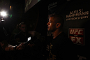 SYDNEY, AUSTRALIA - FEBRUARY 28:  Thiago Alves answers questions from the media during the UFC on FX open workouts at the Star Casino on February 28, 2012 in Sydney, Australia.  (Photo by Josh Hedges/Zuffa LLC/Zuffa LLC via Getty Images) *** Local Caption *** Thiago Alves