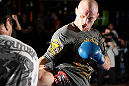 SYDNEY, AUSTRALIA - FEBRUARY 28:  Martin Kampmann works out for the media during the UFC on FX open workouts at the Star Casino on February 28, 2012 in Sydney, Australia.  (Photo by Josh Hedges/Zuffa LLC/Zuffa LLC via Getty Images) *** Local Caption *** Martin Kampmann
