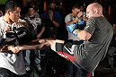 SYDNEY, AUSTRALIA - FEBRUARY 28:  Martin Kampmann works out for the media during the UFC on FX open workouts at the Star Casino on February 28, 2012 in Sydney, Australia.  (Photo by Josh Hedges/Zuffa LLC/Zuffa LLC via Getty Images) *** Local Caption *** Martin Kampmann