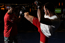 SYDNEY, AUSTRALIA - FEBRUARY 28:  Kyle Noke works out for the media during the UFC on FX open workouts at the Star Casino on February 28, 2012 in Sydney, Australia.  (Photo by Josh Hedges/Zuffa LLC/Zuffa LLC via Getty Images) *** Local Caption *** Kyle Noke