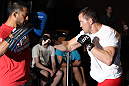 SYDNEY, AUSTRALIA - FEBRUARY 28:  Kyle Noke works out for the media during the UFC on FX open workouts at the Star Casino on February 28, 2012 in Sydney, Australia.  (Photo by Josh Hedges/Zuffa LLC/Zuffa LLC via Getty Images) *** Local Caption *** Kyle Noke