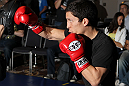 SYDNEY, AUSTRALIA - FEBRUARY 28:  Joseph Benavidez works out for the media during the UFC on FX open workouts at the Star Casino on February 28, 2012 in Sydney, Australia.  (Photo by Josh Hedges/Zuffa LLC/Zuffa LLC via Getty Images) *** Local Caption *** Joseph Benavidez