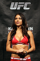 SYDNEY, AUSTRALIA - MARCH 02:  UFC Octagon Arianny Celeste attends the UFC on FX official weigh in at Allphones Arena on March 2, 2012 in Sydney, Australia.  (Photo by Josh Hedges/Zuffa LLC/Zuffa LLC via Getty Images) *** Local Caption *** Arianny Celeste