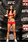 SYDNEY, AUSTRALIA - MARCH 02:  UFC Octagon Arianny Celeste attends the UFC on FX official weigh in at Allphones Arena on March 2, 2012 in Sydney, Australia.  (Photo by Josh Hedges/Zuffa LLC/Zuffa LLC via Getty Images) *** Local Caption *** Arianny Celeste